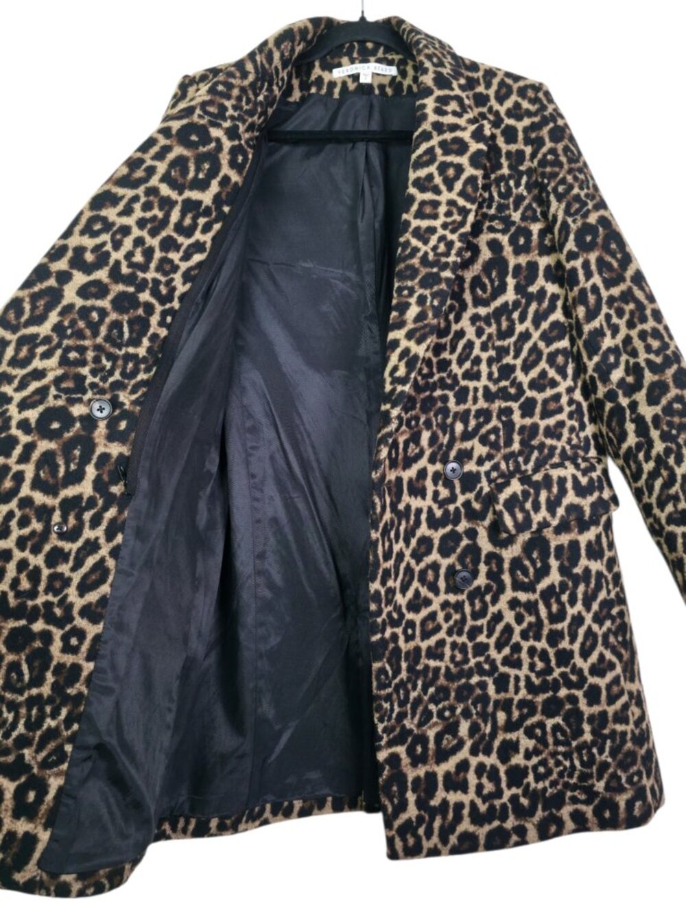 Veronica Beard Senna Coat Leopard Animal Print Dickey Jacket Size 2 - Picture 7 of 11